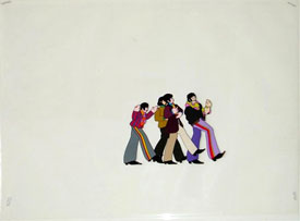 Cel of all four Beatles