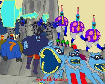 Yellow Submarine Adventure - Blue Meanies!!!